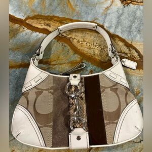 Coach Mini White Hampton Y2K Vintage Python Bag 10287 Excellent